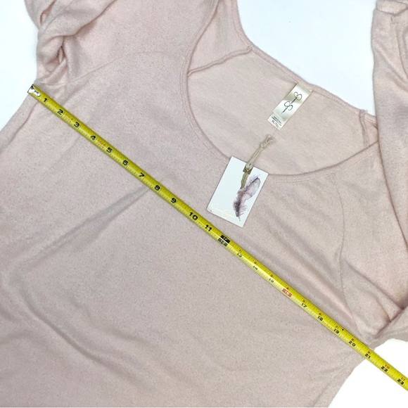 Jessica Simpson Pale Pink Ruffle Hem Tunic Top XL - Picture 7 of 10